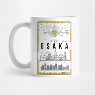 Osaka Minimal Lineal Poster Mug